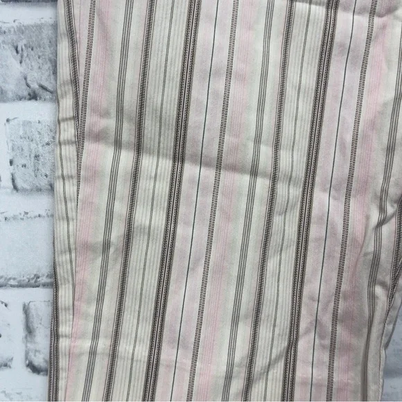Liz Claiborne Audra Petite Belted Stripped Crop Pants 4P - Picture 8 of 13